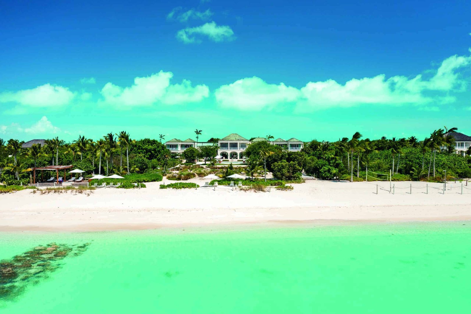 Auto Draft of an aerial view of a beach resort.